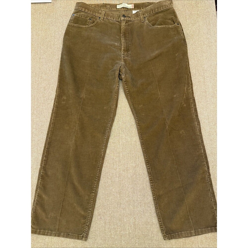 Levis 559 Mens Relaxed Straight Corduroy Pants Tan W38 L30 5-Pocket Casual